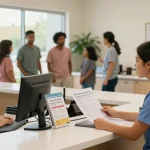 Welcoming intake haldimand healthcare facility with staff assisting families